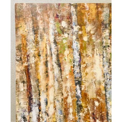 Impressionistic Birch Forest Giclee On Canvas Print Chairish