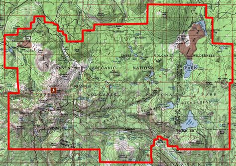 Trail Map Of Lassen Volcanic National Park The Backcountry