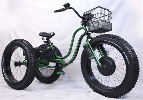 Pin On Electric Fat Tire Trike Adult Tricycle Green Apple