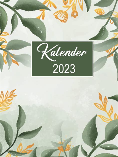 Buy Kalender 2023 Dagbok 2023 En Sida Per Dag 365 Dagar Med