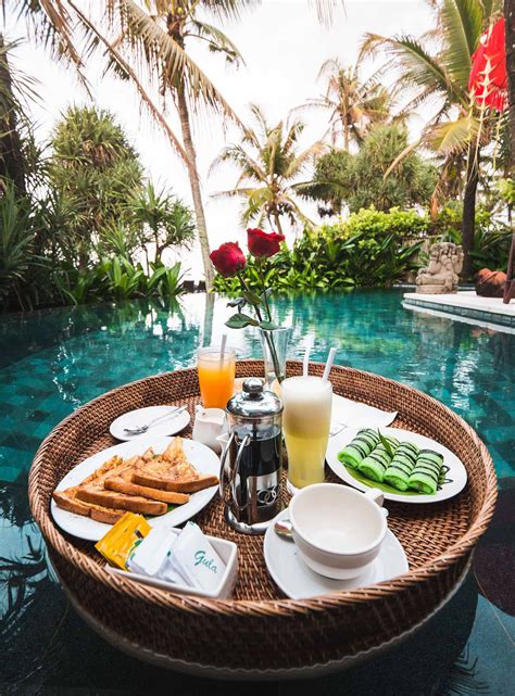 Floating breakfast in 1 bedroom private villa | Great breakfast ideas