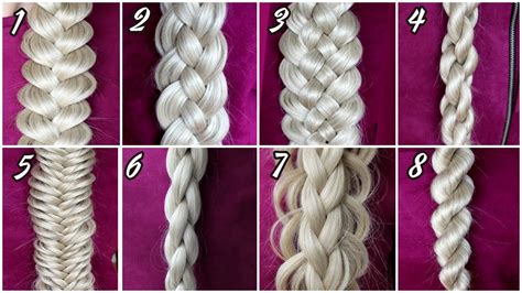 8 Basic Braids How To Braid For Beginners Braid Tutorial On Yourself By Another Braid Youtube
