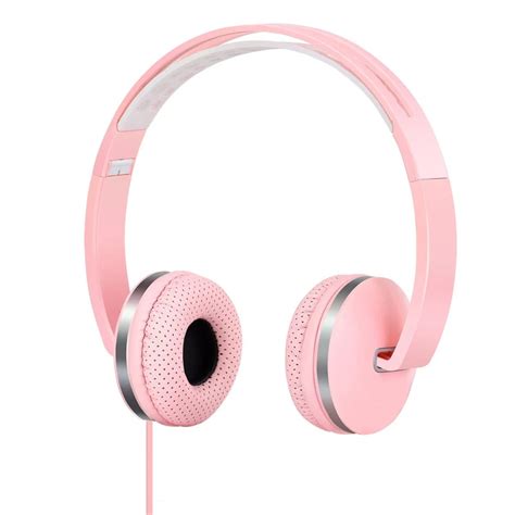 35mm Portable Headphones Cute Pink Earphone Headset Dj Headphone With