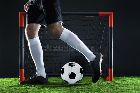 Soccer Fotball Matchchampionship Concept With Soccer Ball Stock