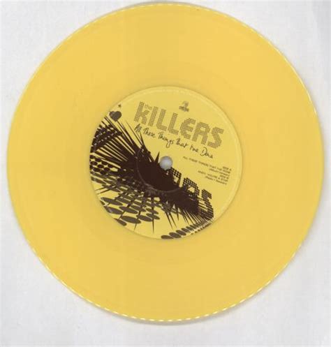the killers all these things that i ve done yellow vinyl poster uk 7 vinyl single 7 inch