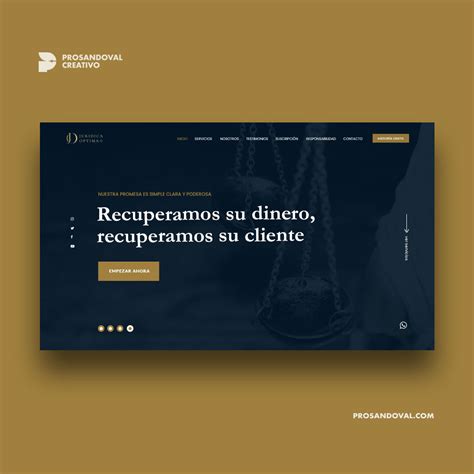 Diseño Página Web Para Bufetes De Abogados Prosandoval Creativo