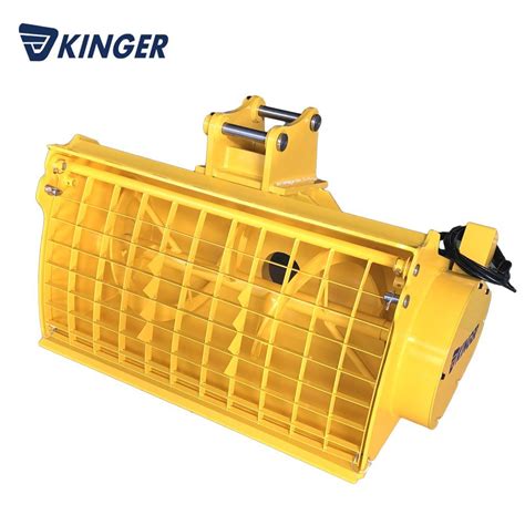 Kinger Skid Steer Loader Attachment Utility Concrete Mixing Bucket For