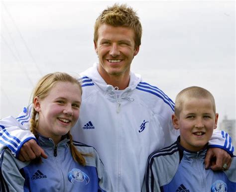 A picture of a young kane and kate goodland was taken at the launch of the beckham academy, in greenwich, south east london. Pics emerge of 10-year-old Harry Kane training with David ...