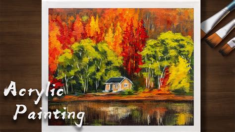 Easy Acrylic Painting For Beginners Falldaily Art 113 Autumn World