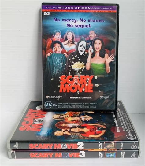 Scary Movie 1 2 And 3 Dvd Region 4 Bundle 3 Movie Horror Comedy