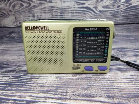Bell And Howell Shortwave Radio Fm Mw Sw 9 Band World Receiver Mwsw1 7