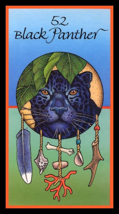 28 oversized animal medicine cards with a hard box and guidebook.:. 52. Black Panther (Embracing the Unknown) - Medicine Cards by Angela Werneke | Medicine cards ...