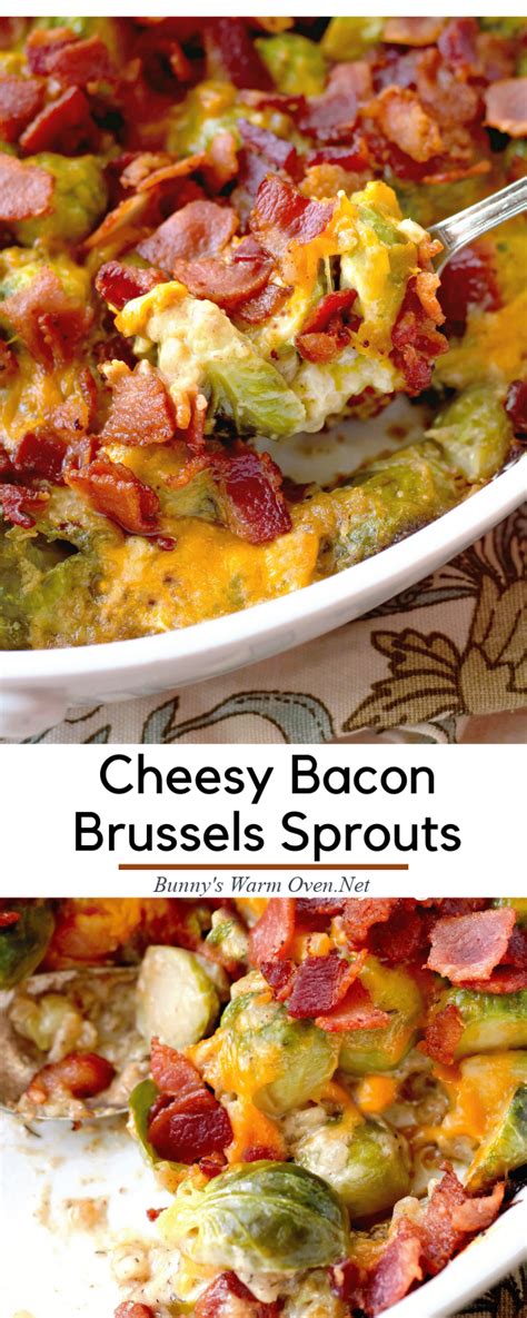 cheesy bacon brussels sprouts healthy vegetable recipes vegetable side dishes recipes