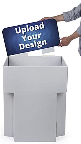 Customized Cardboard Dump Bin Displays Personalized Graphics