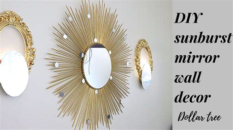Easy Sunburst Mirror Wall Decor Diy Decoration Ideas For Home Youtube