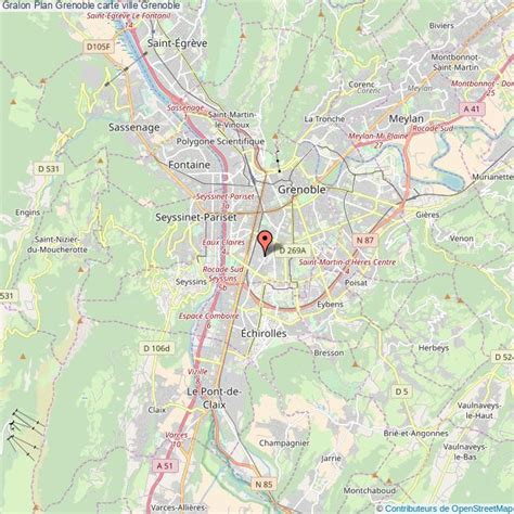 Plan De Grenoble Voyages Cartes