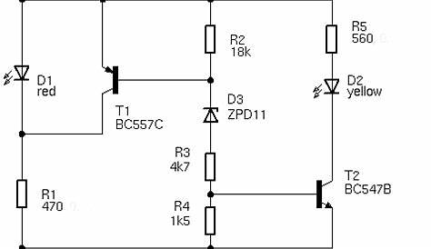 led voltmeter circuit diagram