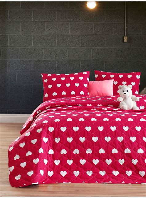 Red Cotton Bed Spread