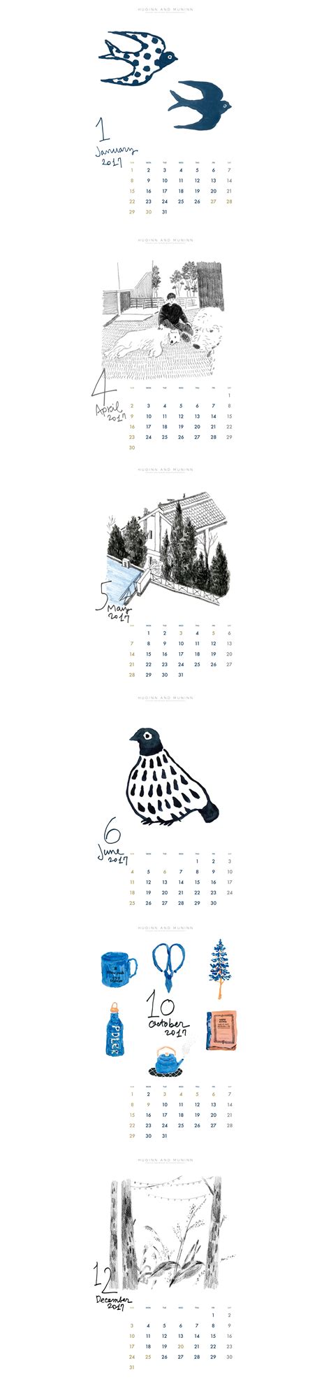 2017 Calendar On Behance Calendar Behance Words Illustration Fabric