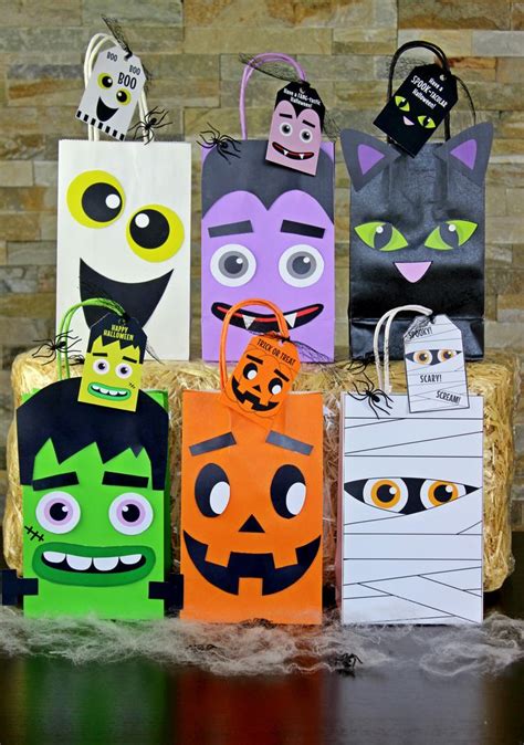 Halloween Favor Bags Candy Bags Pumpkins Treat Bags Halloween