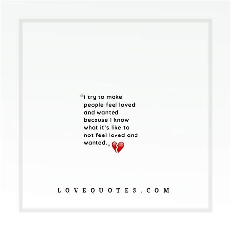 Feel Loved And Wanted Love Quotes