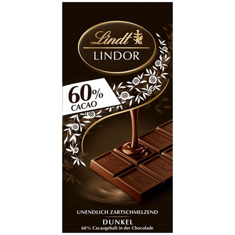 Lindt Lindor 60 Cacao Feinherb Tafel 100g Online Kaufen Im World Of Sweets Shop