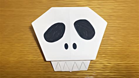 Skull Origami Tutorial Halloween Origami Youtube