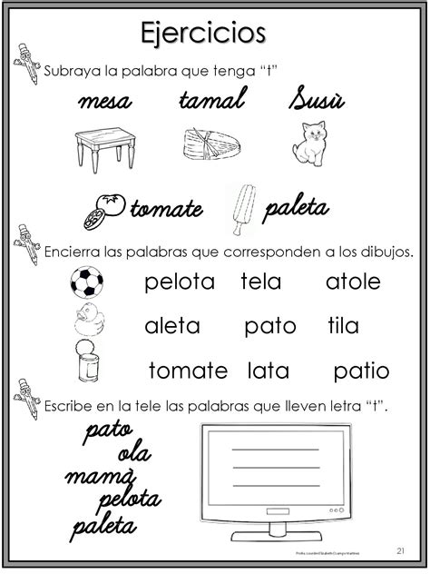 50 Ejercicios De Lecto Escritura Para Preescolar Y Primaria Imagenes