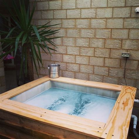 So, building your own swimming pool, doesn't really mean that you are actually and physically going to build your own swimming pool. IBC Above Ground Plunge Pool | Shipping pallets, Pictures of and Summer days