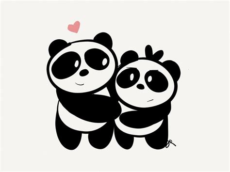 All You Need Is Love Pandas Cute Panda Wallpaper Pretty Wallpaper