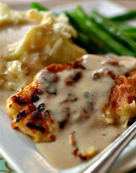 Cook for 2—3min or until the livers are golden on the outside and pink on the inside. Easy Pan Fried Chicken with Cream Gravy | Small Town Woman
