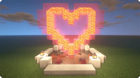 How To Build Heart Lava Fountain Minecraft Tutorial Girl Builder