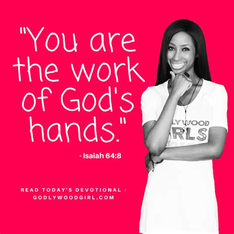 Todays Daily Devotional For Women You Are The Work Of Gods Hand