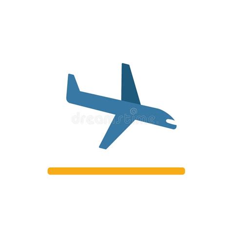 Landing Icon Flat Creative Element From Airport Icons Collection