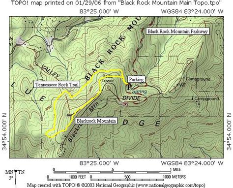 √ Black Rock Mountain State Park Map Popular Century