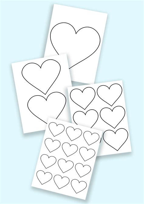 Printable Heart Cut Out Pattern