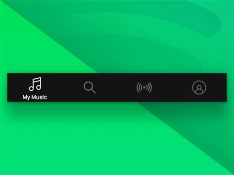 Spotify App Tab Bar Navigation By Diego Jiménez On Dribbble