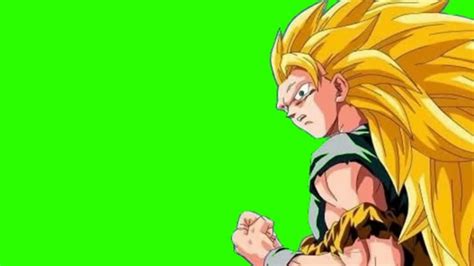 Goku Super Sayajin 3 Green Screen Youtube