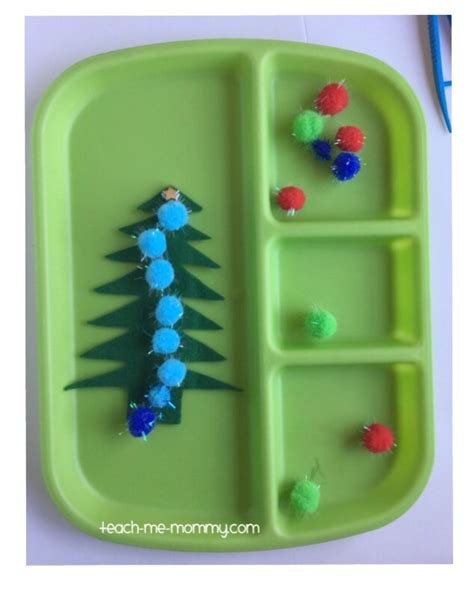 Fine Motor And Counting Christmas Tree Teach Me Mommy