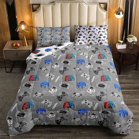 Gaming Bedding Comforters Gamer Comforter Set For Boys Kids Cartoon