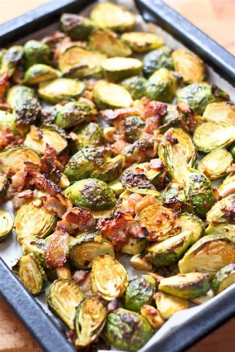 About maple bacon brussels sprouts. Oven Roasted Brussels Sprouts and Smokey Bacon