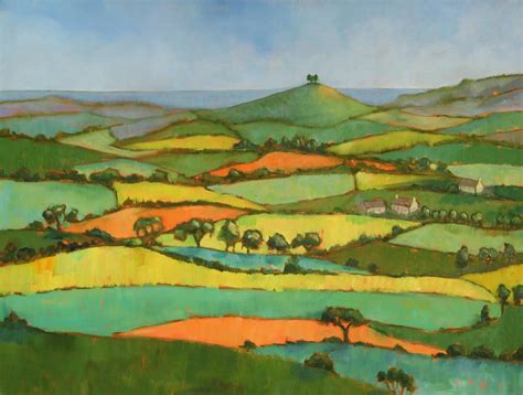 Across To Colmers Hill Hilary Buckley Dorset Artist Lyme Regis