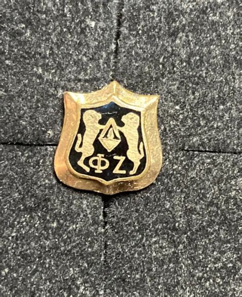 Vintage Phi Zeta Gold Filled Fraternity Sorority Pin Kaag Pin 1299