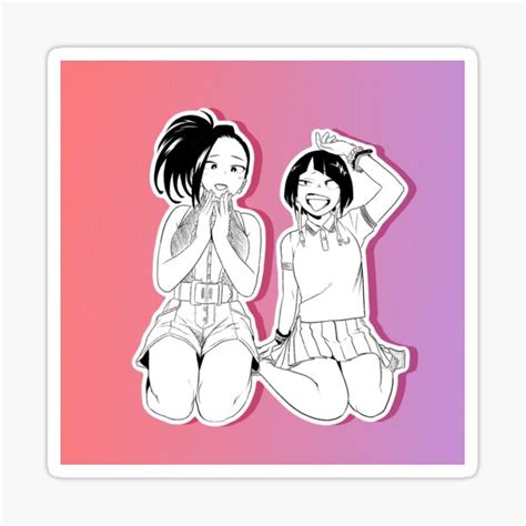 Momo And Jirou Sticker For Sale By Moonshadowarts Redbubble