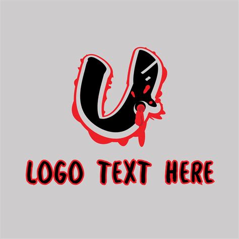 Splatter Graffiti Letter U Logo Brandcrowd Logo Maker