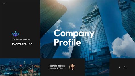 Company Profile Powerpoint Template Company Introduction Ppt