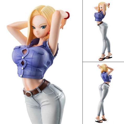 Buy 20cm Dragon Ball Z Android 18 Lazuli Sexy Action Figure Anime Doll Pvc Collection Model Toy