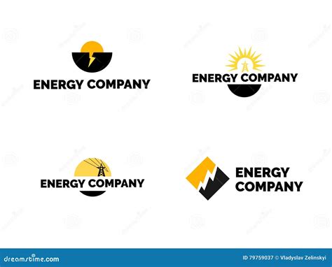 Energy Logo Set Stock Illustration Illustration Of Logotype 79759037