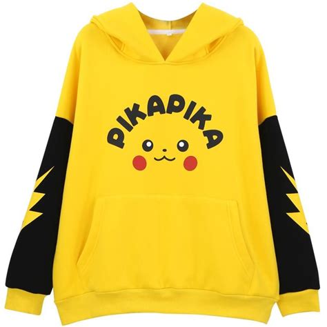 Cute Pikachu Sweater Yc20089 Pikachu Hoodie Pokemon Clothes Pikachu