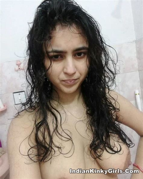 Beautiful Brahmin Girl Naked Selfies In Bathroom Indian Nude Girls
